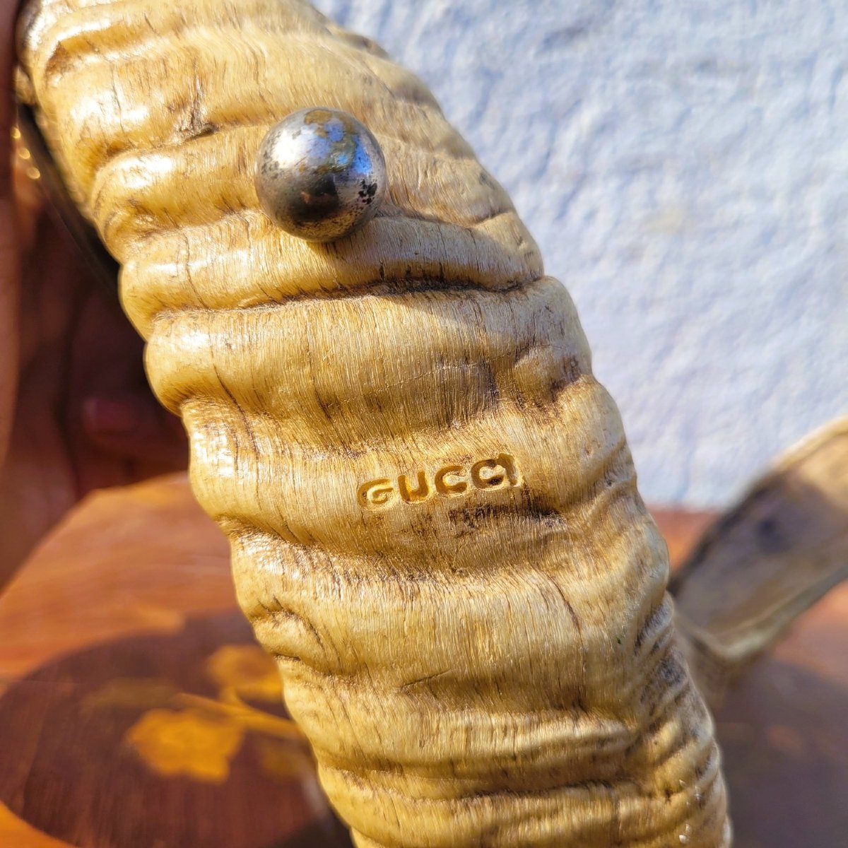 Gucci, ensemble d'objets en corne, XXème siècle-photo-4