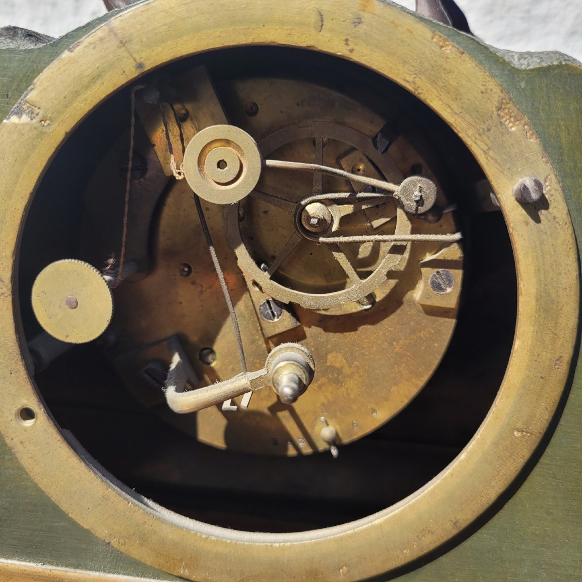 Napoleon On Horseback, Double Patina Bronze Clock, H40cm, 19th Century-photo-8