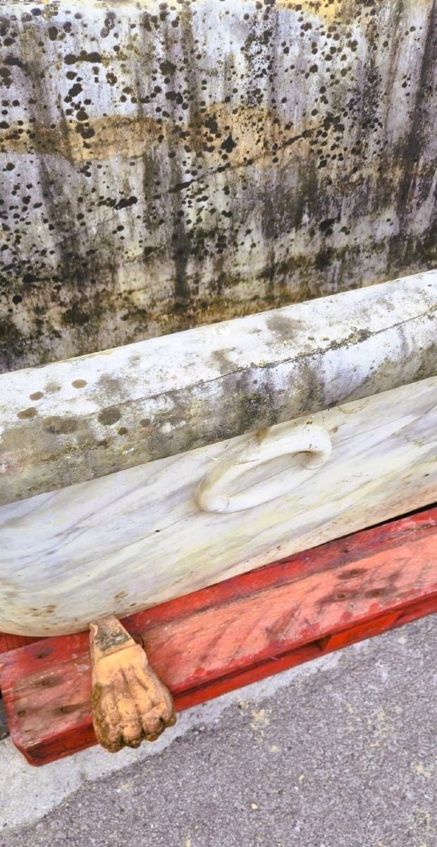 Marble Bathtub With Rings, 19th Century-photo-5
