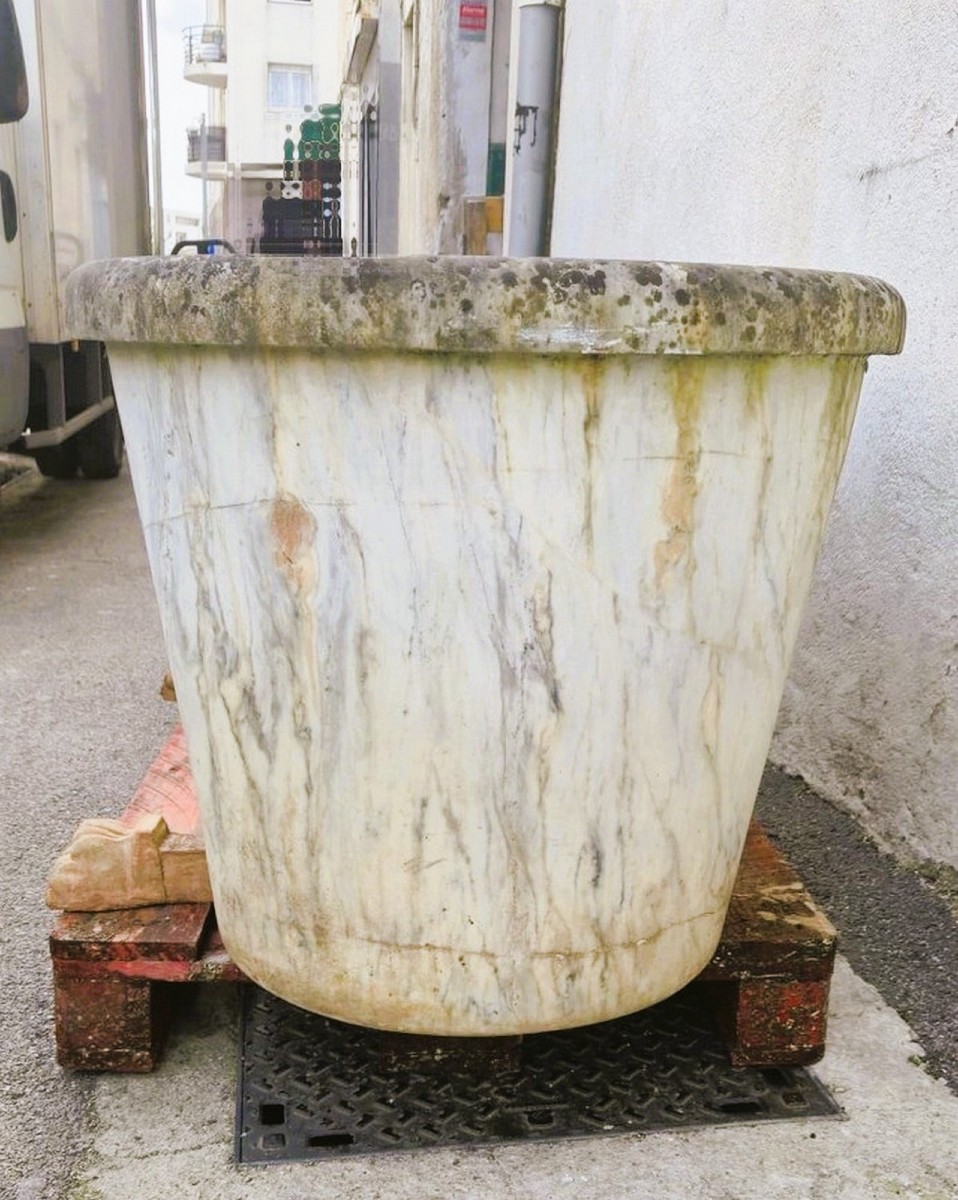 Marble Bathtub With Rings, 19th Century-photo-6
