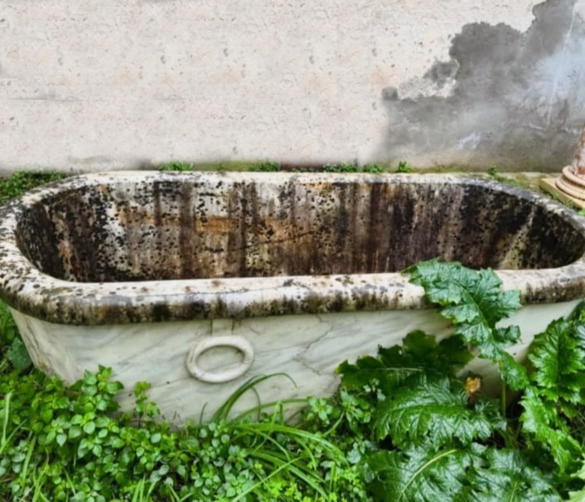 Marble Bathtub With Rings, 19th Century-photo-8