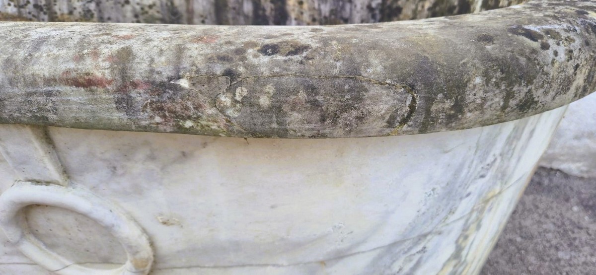 Marble Bathtub With Rings, 19th Century-photo-4