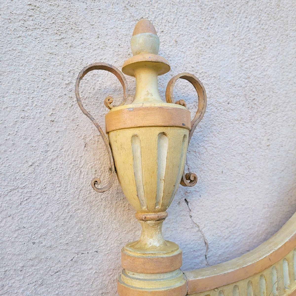 Large Lacquered Bed, L173cm, Late 18th/early 19th Century-photo-2