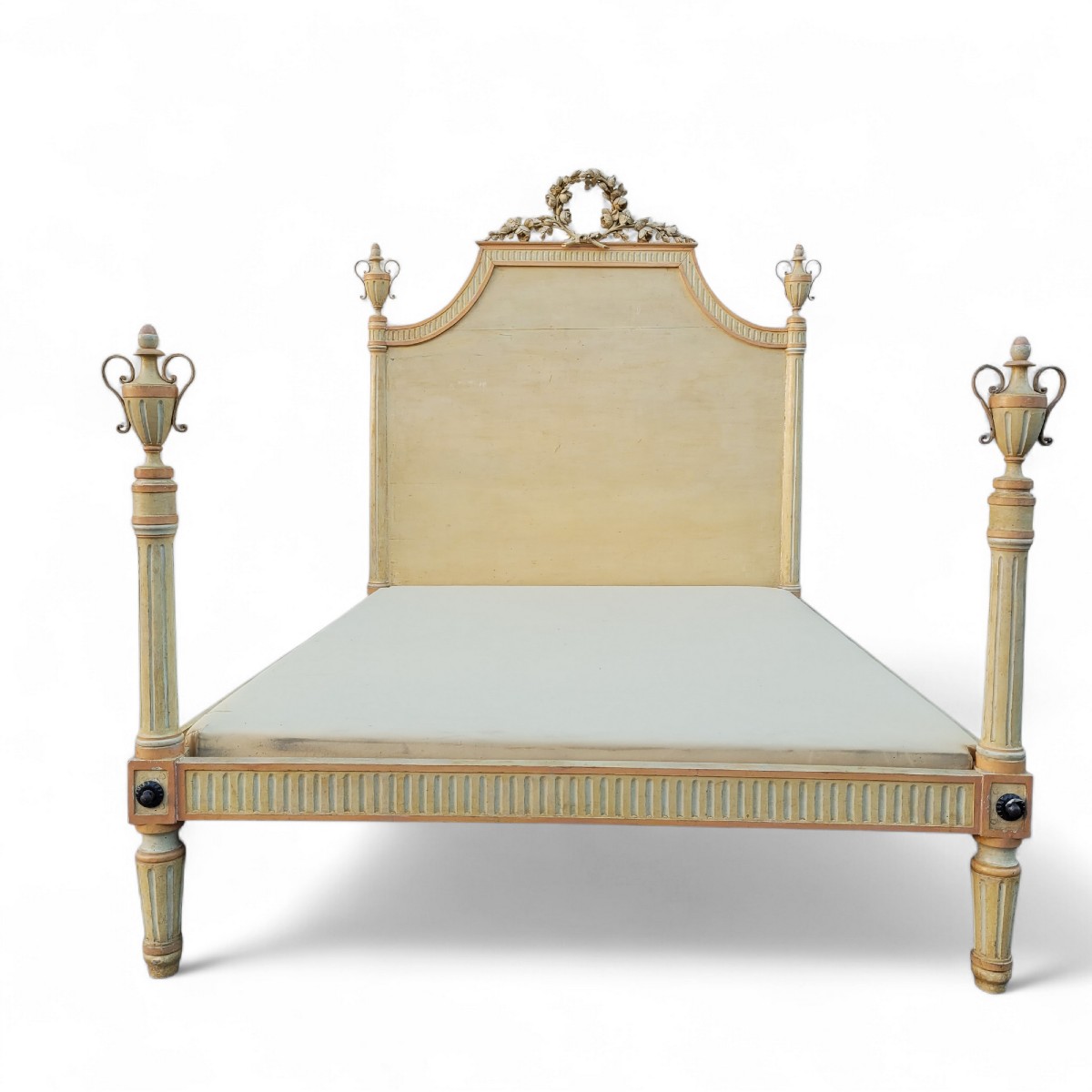 Large Lacquered Bed, L173cm, Late 18th/early 19th Century