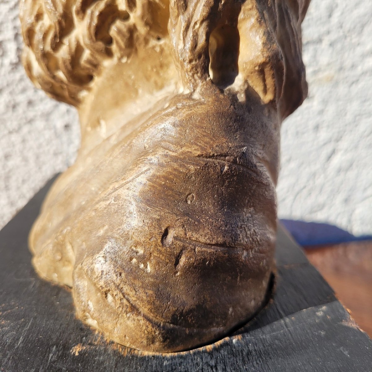 Carved Stone Bust, Italy, 15th Or 16th Century-photo-2