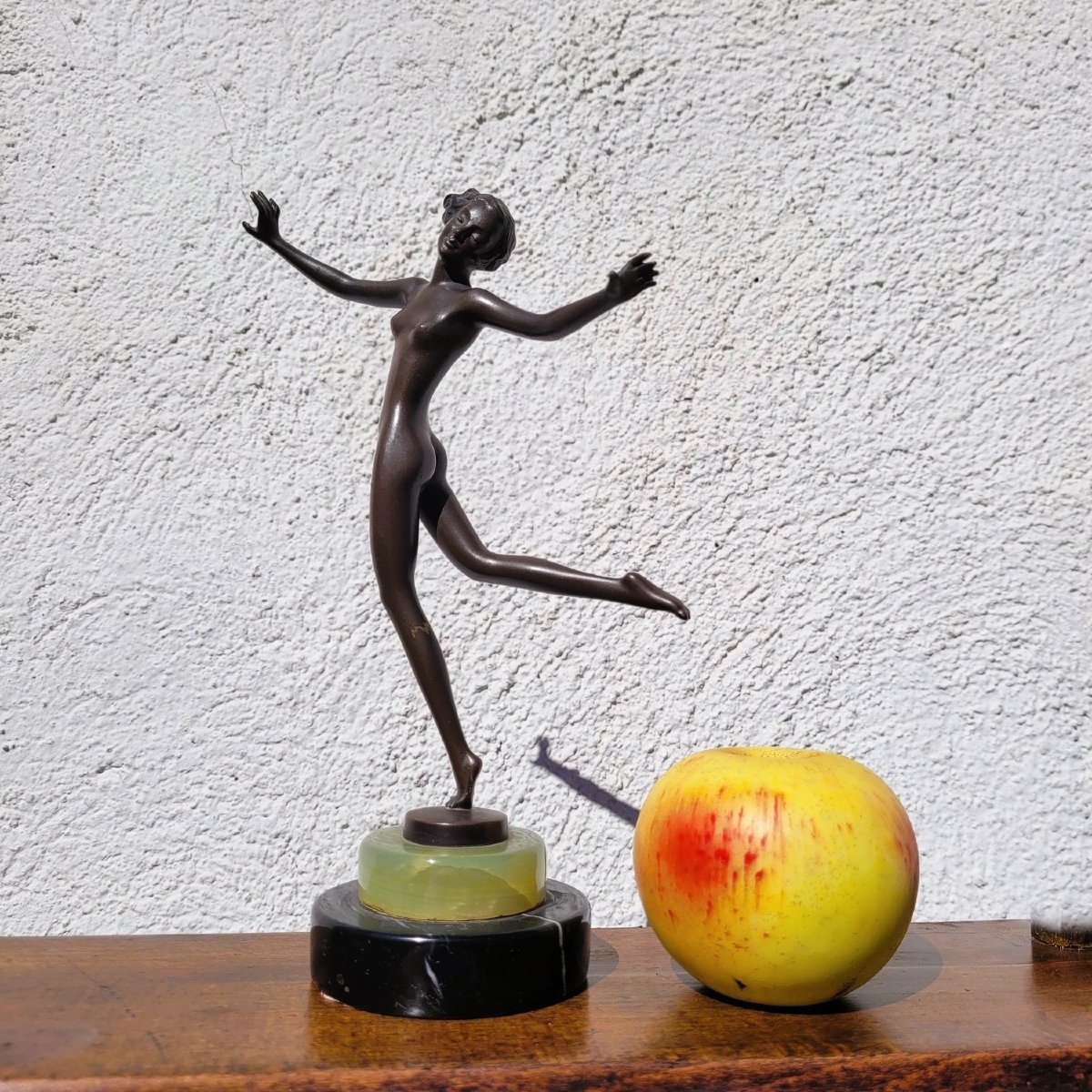 Lorenzl, danseuse en bronze, signée, Art déco, XXème siècle-photo-2
