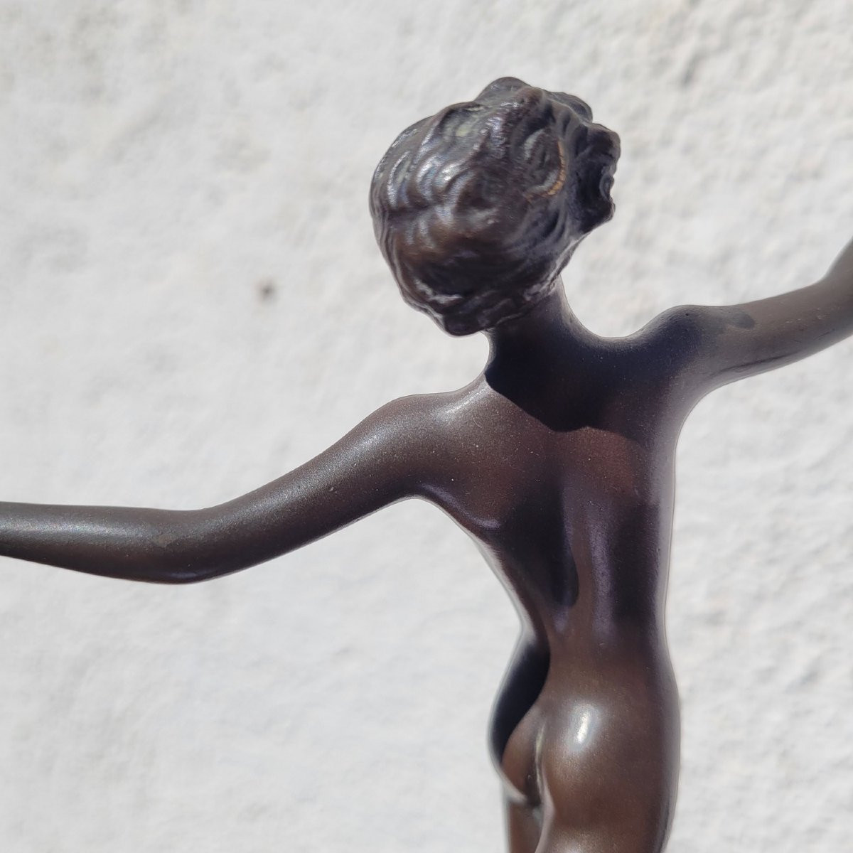 Lorenzl, danseuse en bronze, signée, Art déco, XXème siècle-photo-6