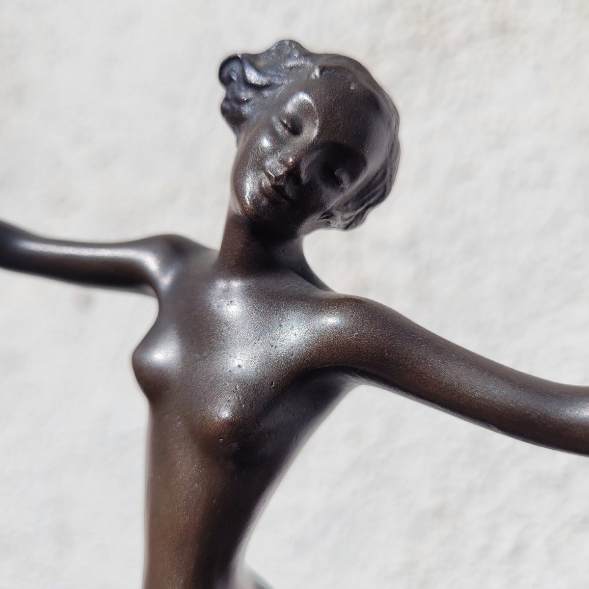 Lorenzl, danseuse en bronze, signée, Art déco, XXème siècle-photo-7