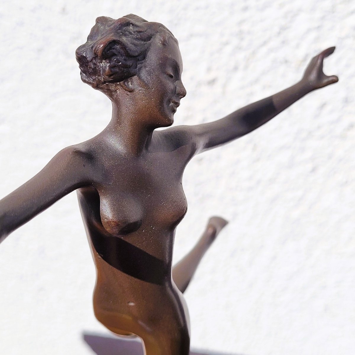 Lorenzl, danseuse en bronze, signée, Art déco, XXème siècle-photo-8
