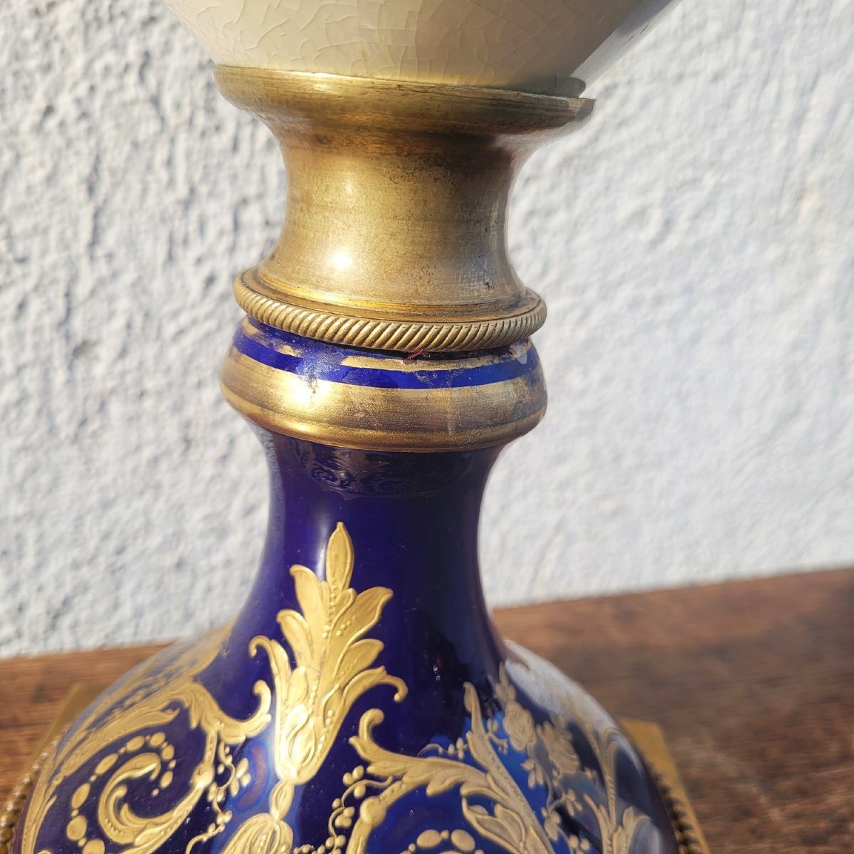 Large Vase H87cm, Porcelain And Bronze, 19th Century-photo-3