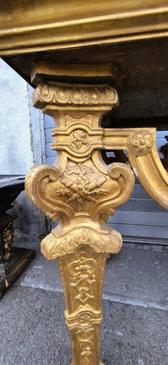 Large Center Table, L158cm, Piedmont, Louis XIV Period-photo-8