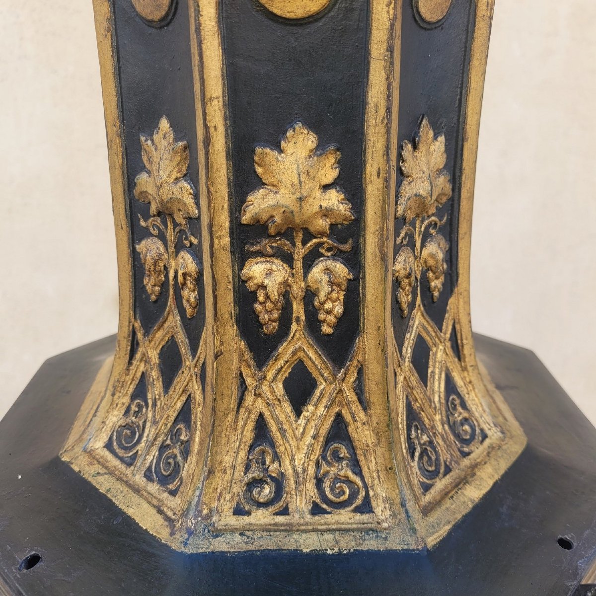 Grand candélabre H257cm, style gothique, début XIXème siècle-photo-2