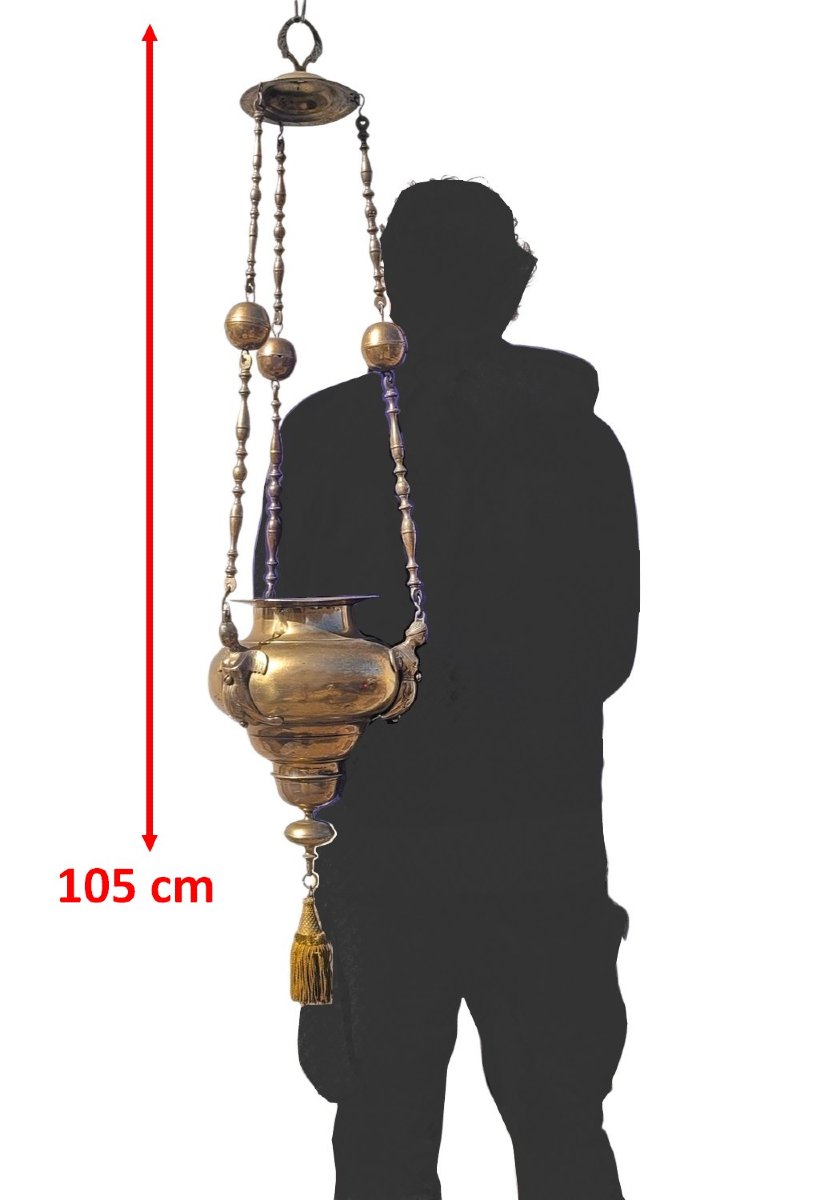 Sanctuary Lamp - Lantern, Probably 17th Century-photo-2