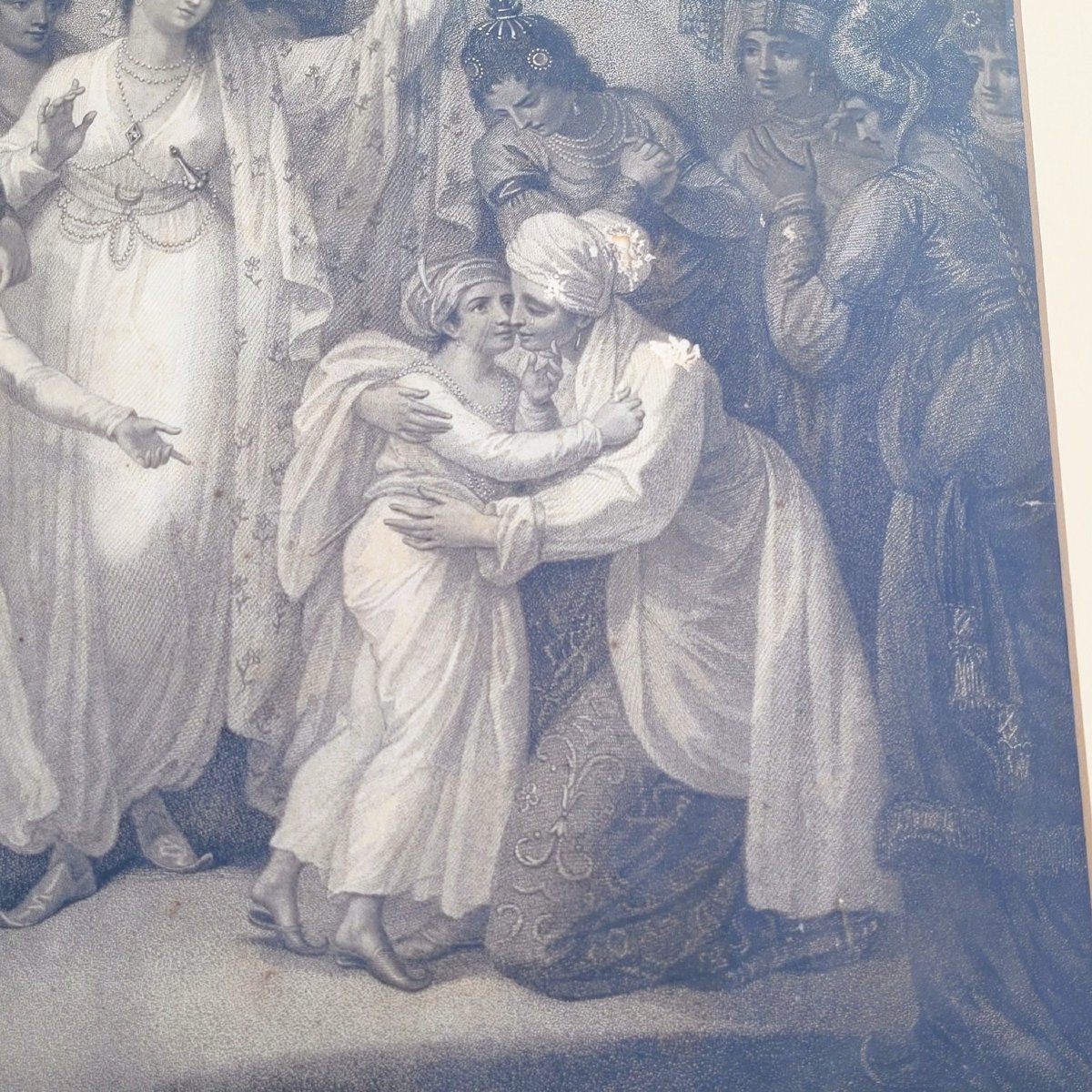 Departure Of Tippoo's Sons From Zenana, 78 X66cm, Large Framed Engraving, Late 18th Century-photo-2