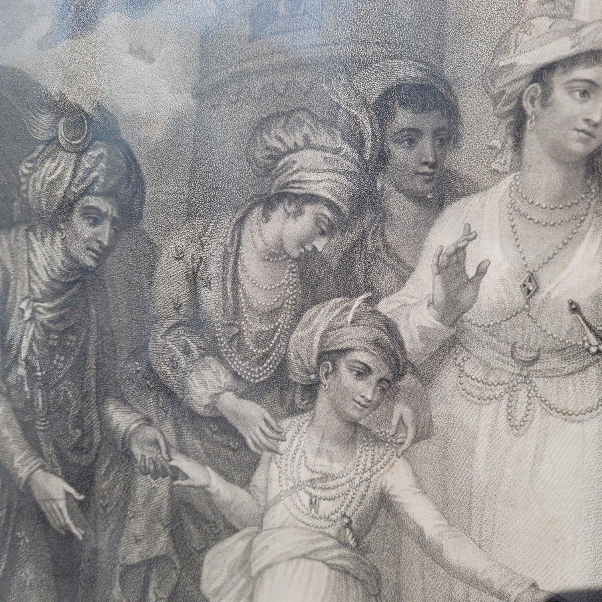 Departure Of Tippoo's Sons From Zenana, 78 X66cm, Large Framed Engraving, Late 18th Century-photo-7