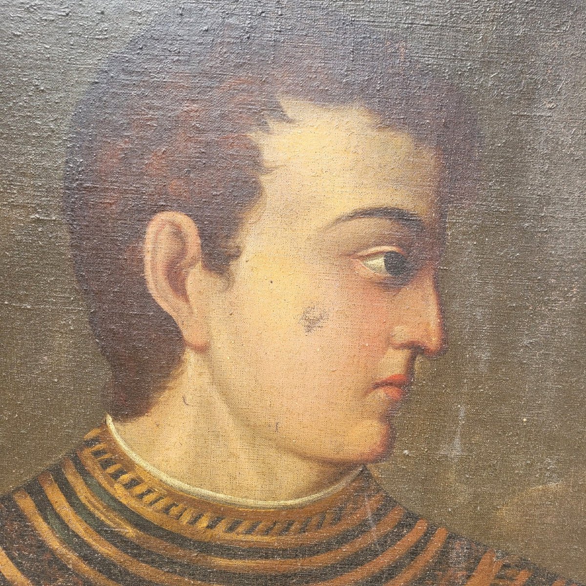 Portrait Of Caligula Emperor In Armour, Italy, 17th Century-photo-2