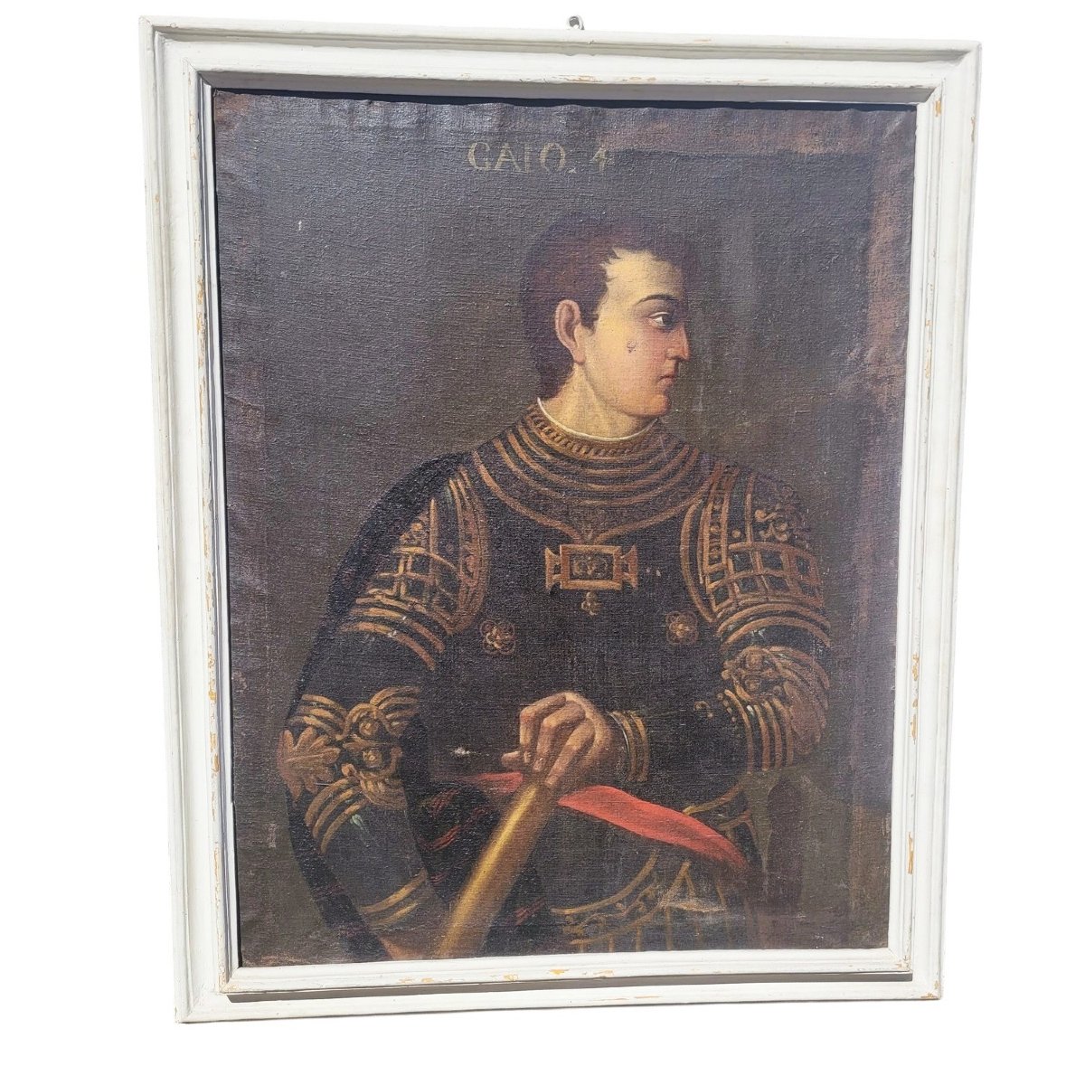 Portrait Of Caligula Emperor In Armour, Italy, 17th Century