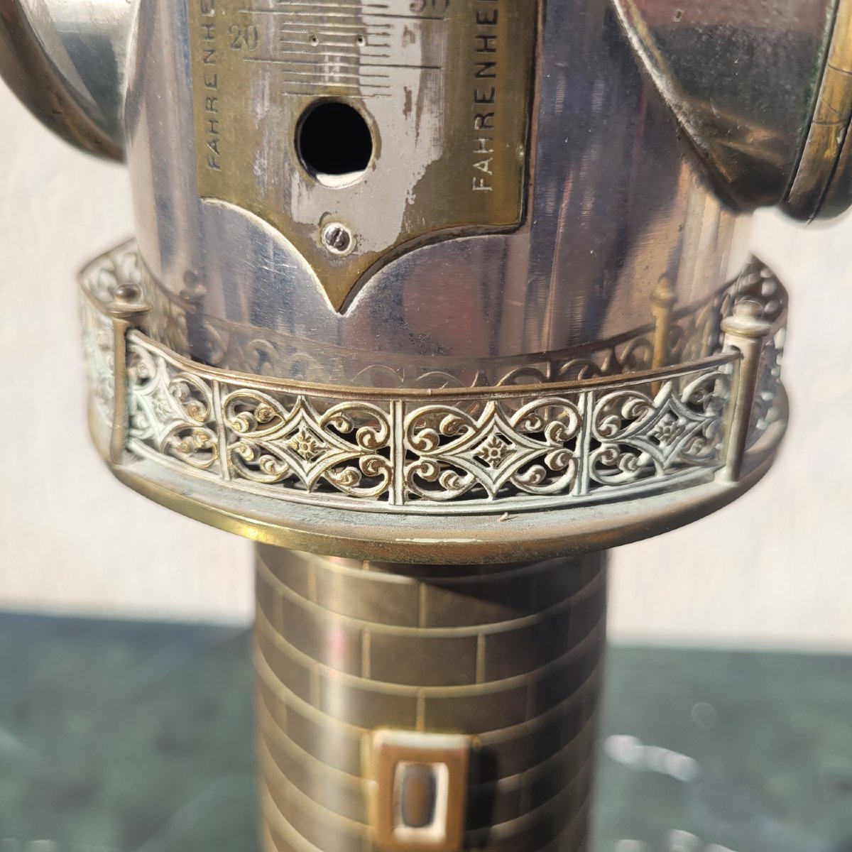Bronze Lighthouse Clock, Italy, Late 19th–early 20th Century-photo-3