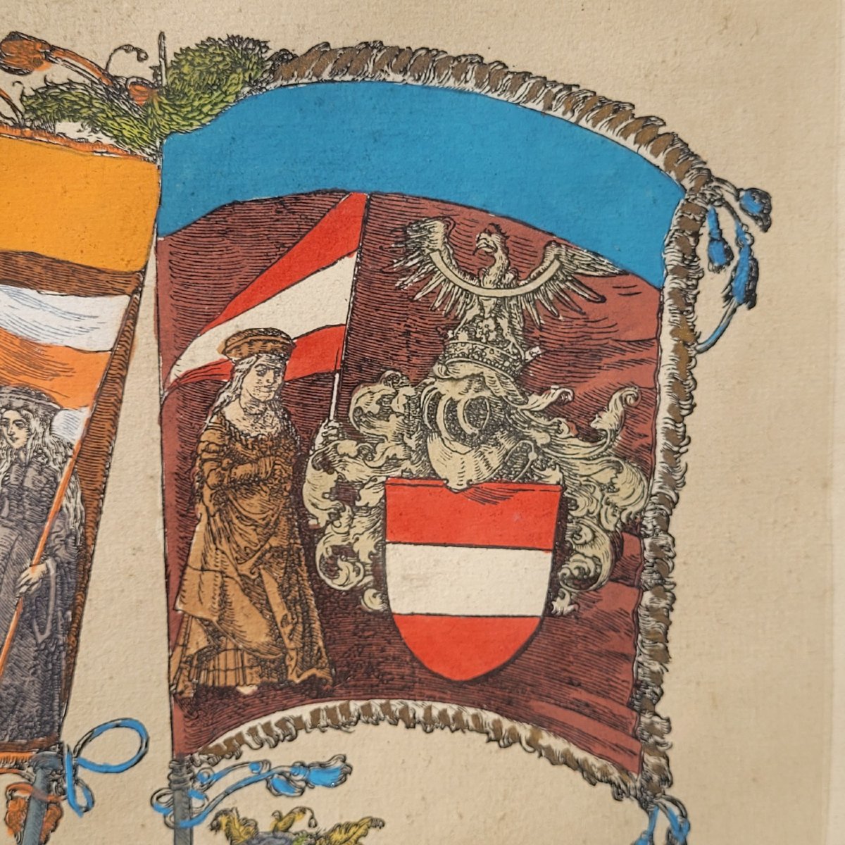 Triomphe de Maximilien, Suite de 4 gravures colorées, XIX/XXème siècle-photo-2