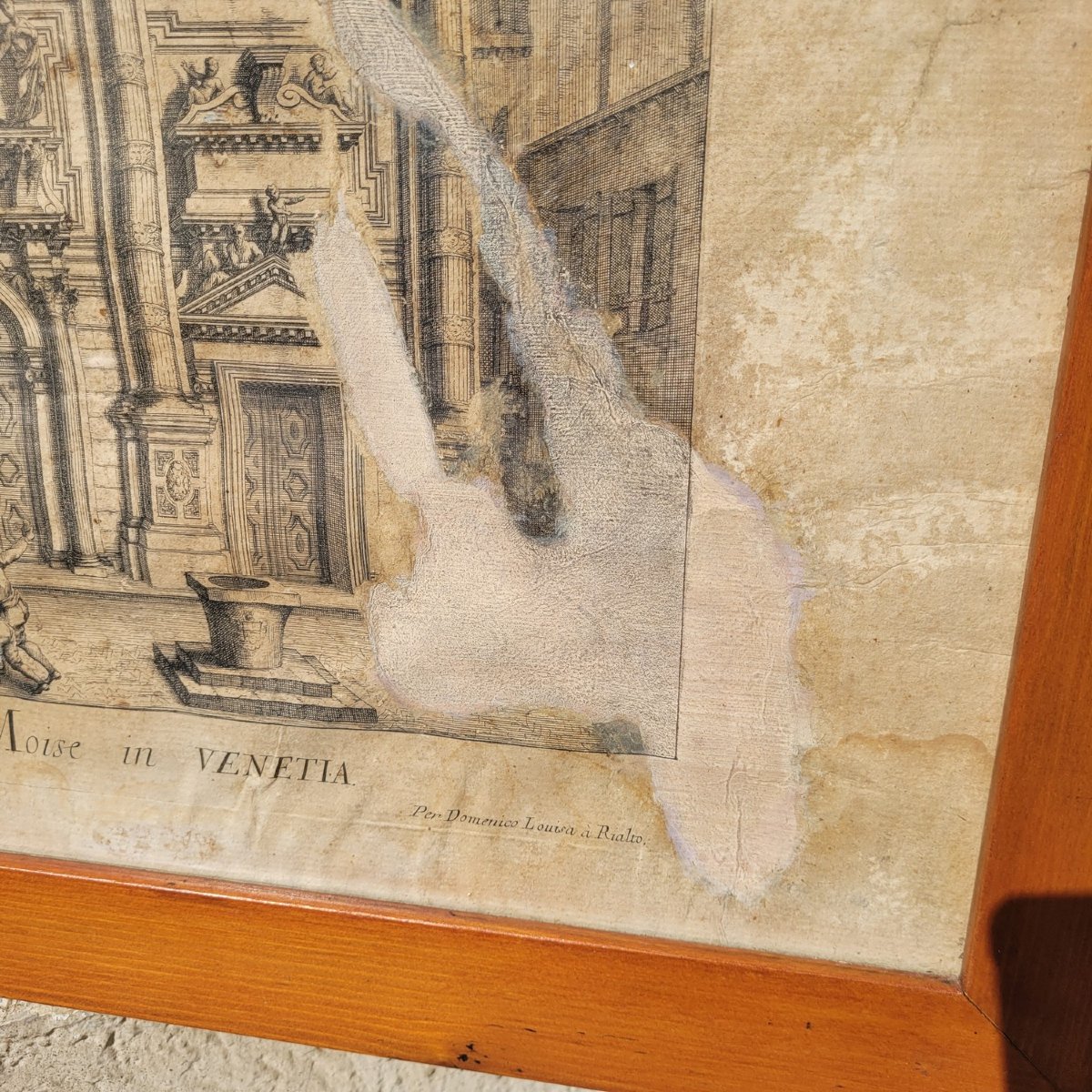 Vues de Venise, suite de 6 gravures encadrées, époque XVIII/XIXème siècle-photo-7