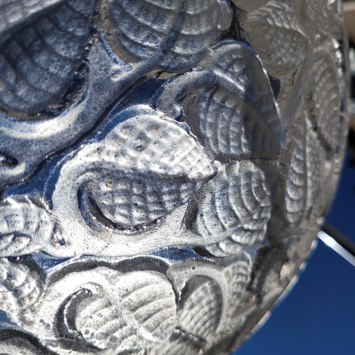 R Lalique, suspension/ plafonnier "Charmes" en verre, Art nouveau-photo-7