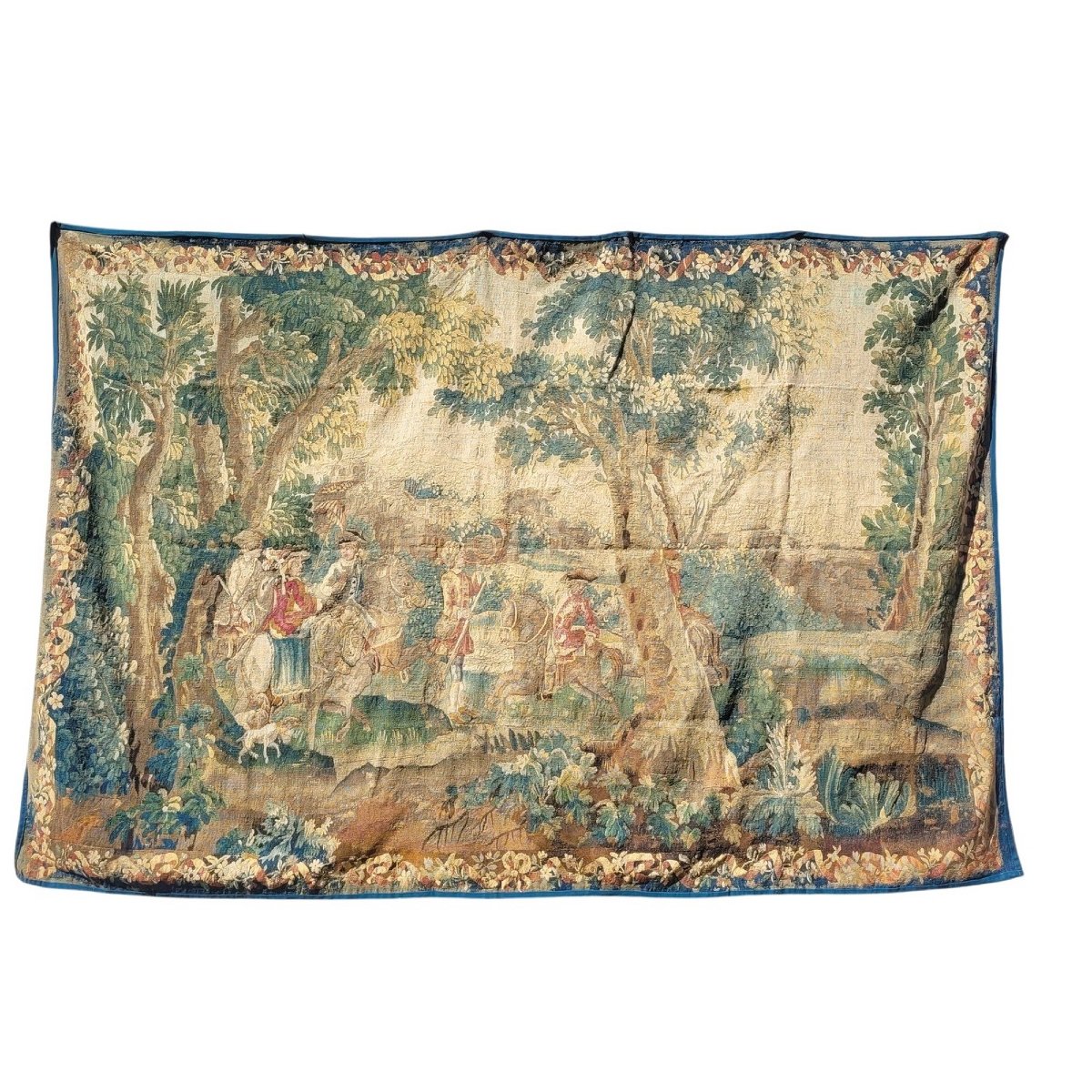Courtly Procession, 246x368 Cm, Wool Tapestry, Late 17th–early 18th Century