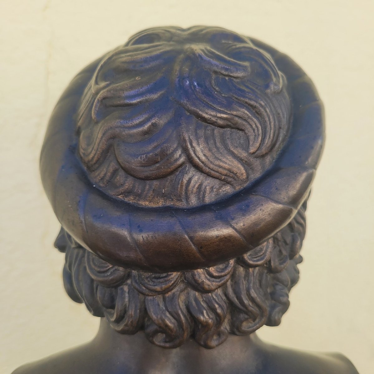 Esculape, Buste en bronze, H39cm, Collas fondeurs, Grand Tour, XIXème siècle-photo-5
