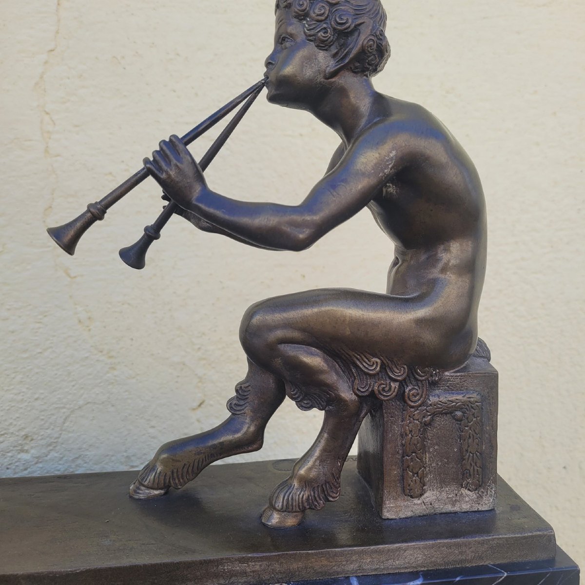 Jd Guirande, Dancer With A Thyrsus, H62.5 Cm, Art Deco Bronze, 20th Century-photo-3