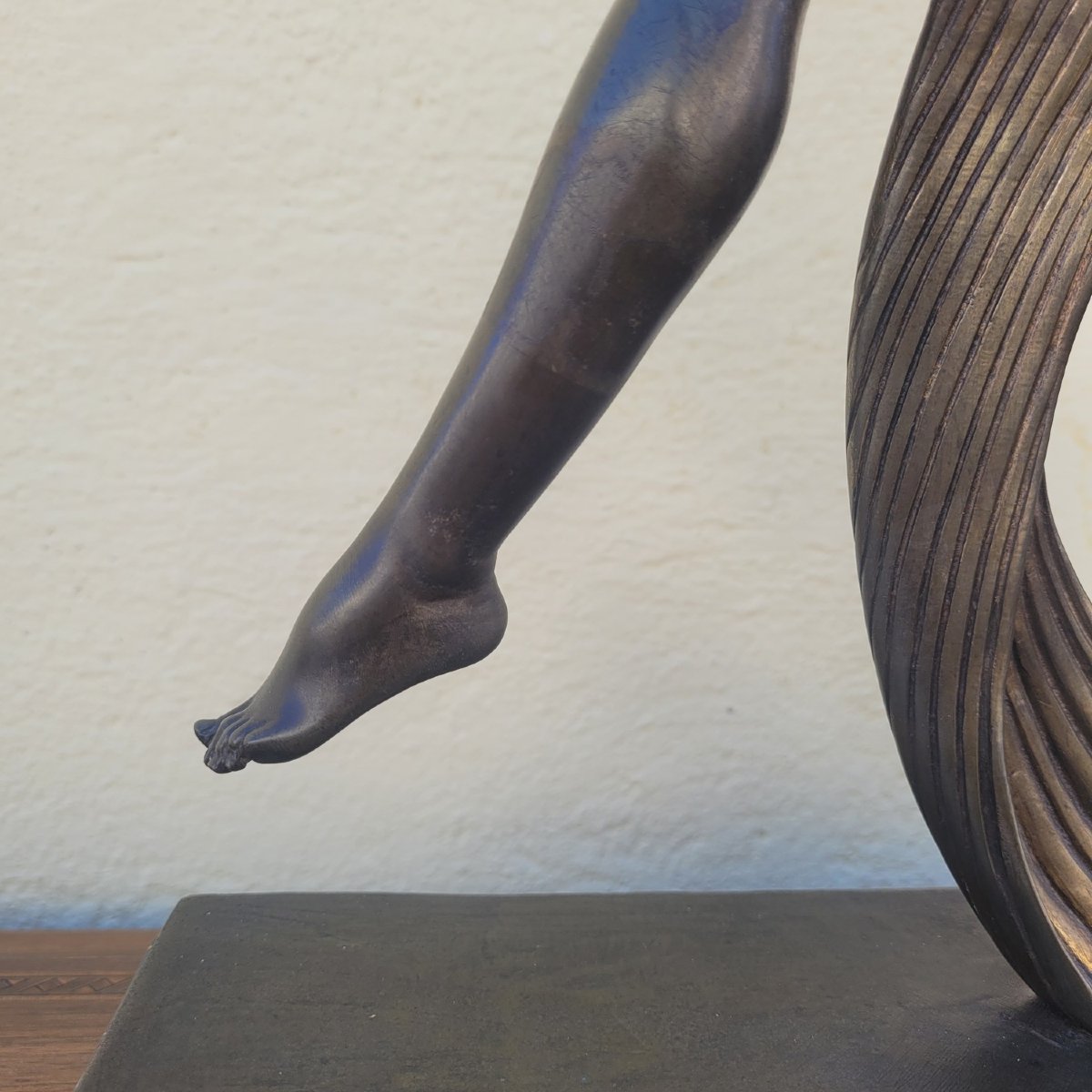 Jd Guirande, Dancer With A Thyrsus, H62.5 Cm, Art Deco Bronze, 20th Century-photo-1