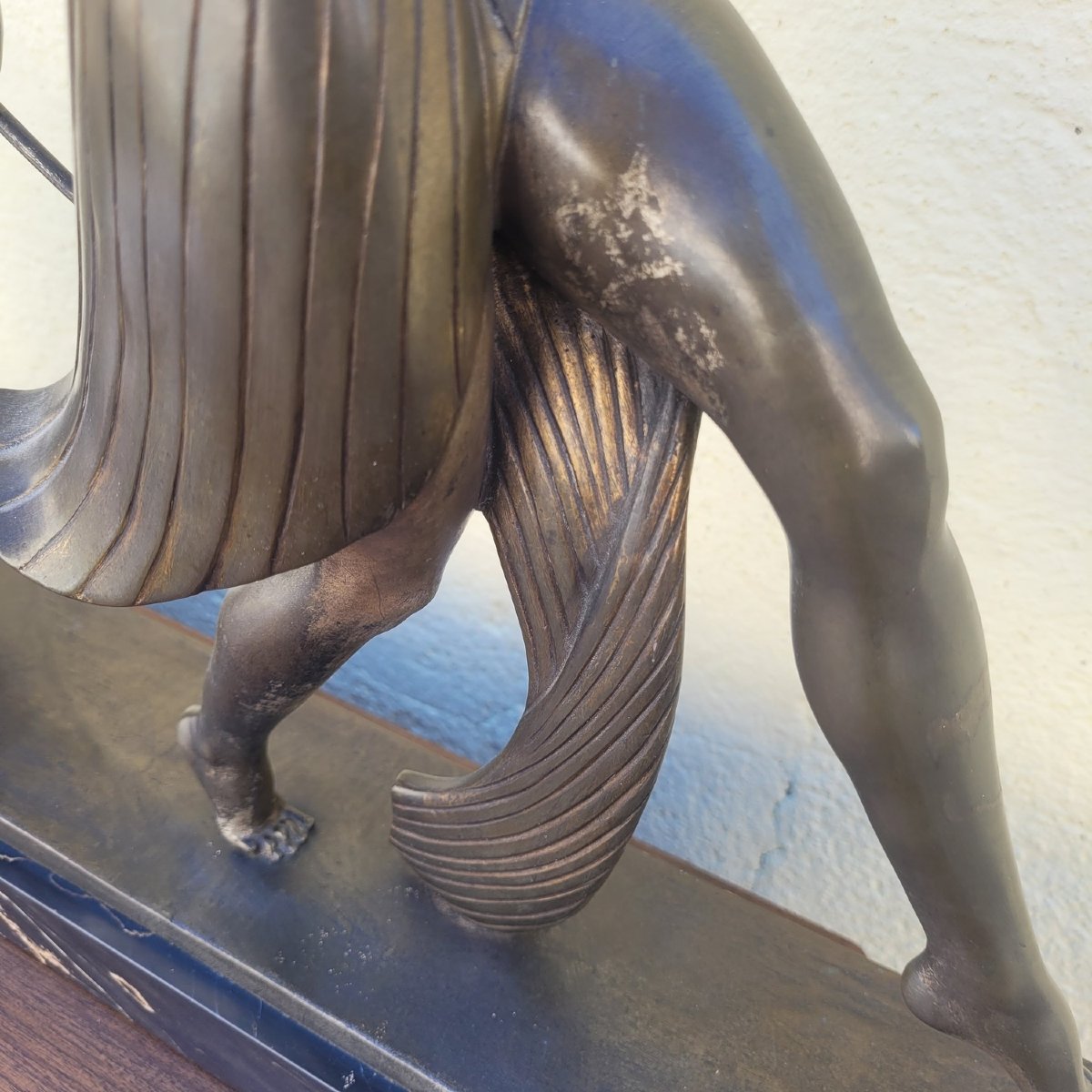 Jd Guirande, Dancer With A Thyrsus, H62.5 Cm, Art Deco Bronze, 20th Century-photo-8