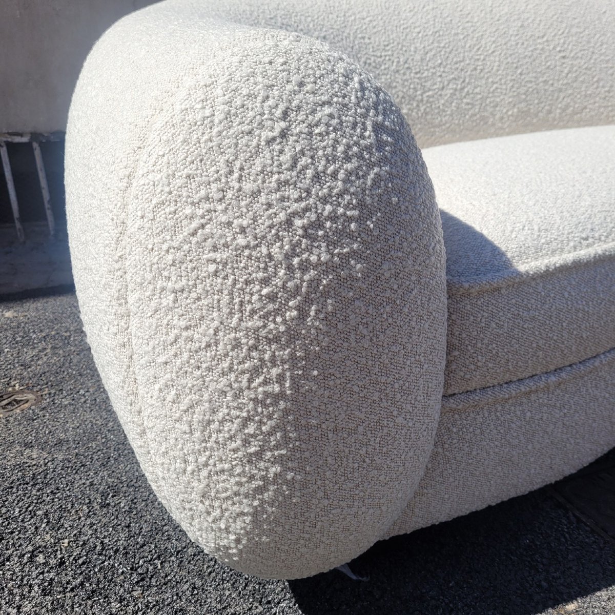 In The Style Of J. Royère, A Polar Bear-style Sofa-photo-2