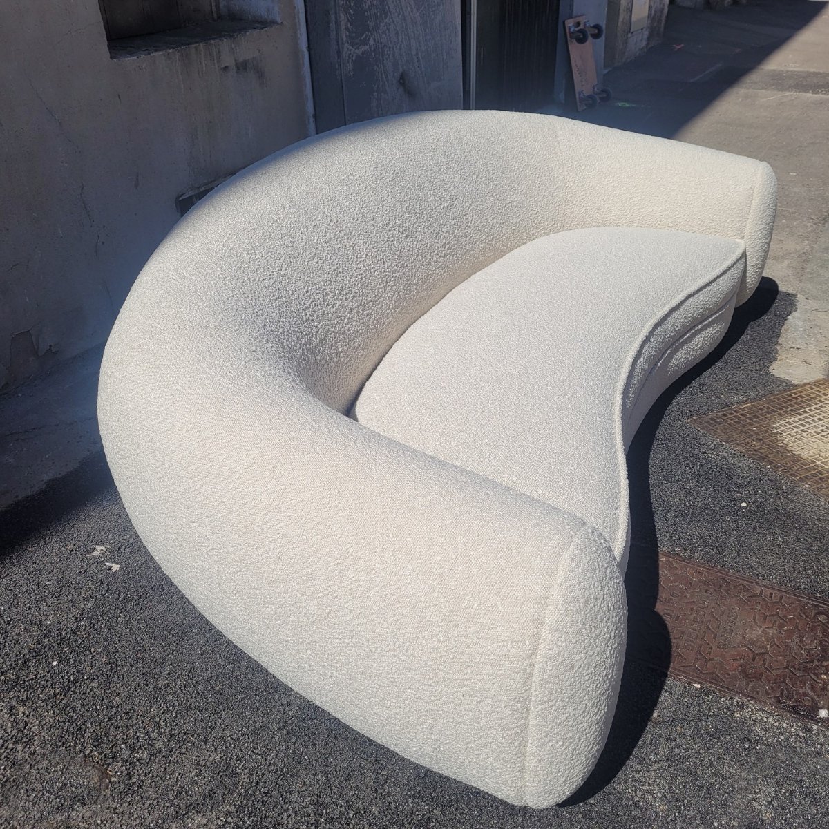 In The Style Of J. Royère, A Polar Bear-style Sofa-photo-4