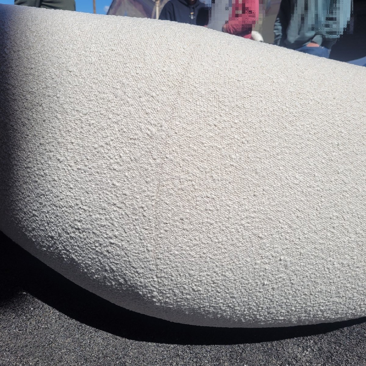 In The Style Of J. Royère, A Polar Bear-style Sofa-photo-2