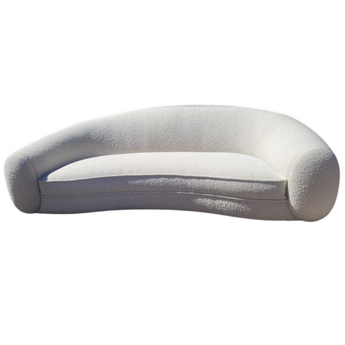 In The Style Of J. Royère, A Polar Bear-style Sofa