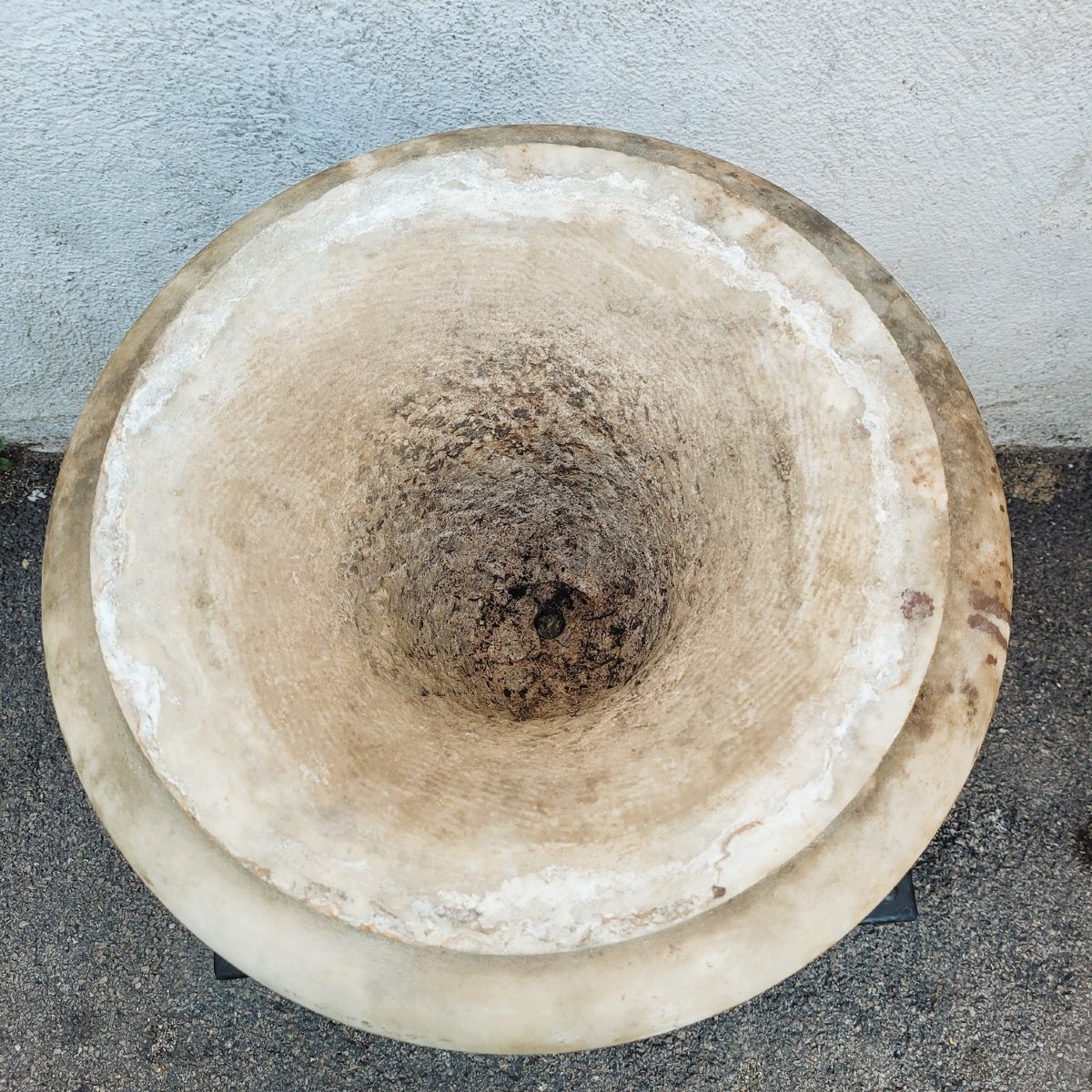 Vase dit Medicis en marbre blanc, fin XVIIIème début XIXème siècle-photo-3