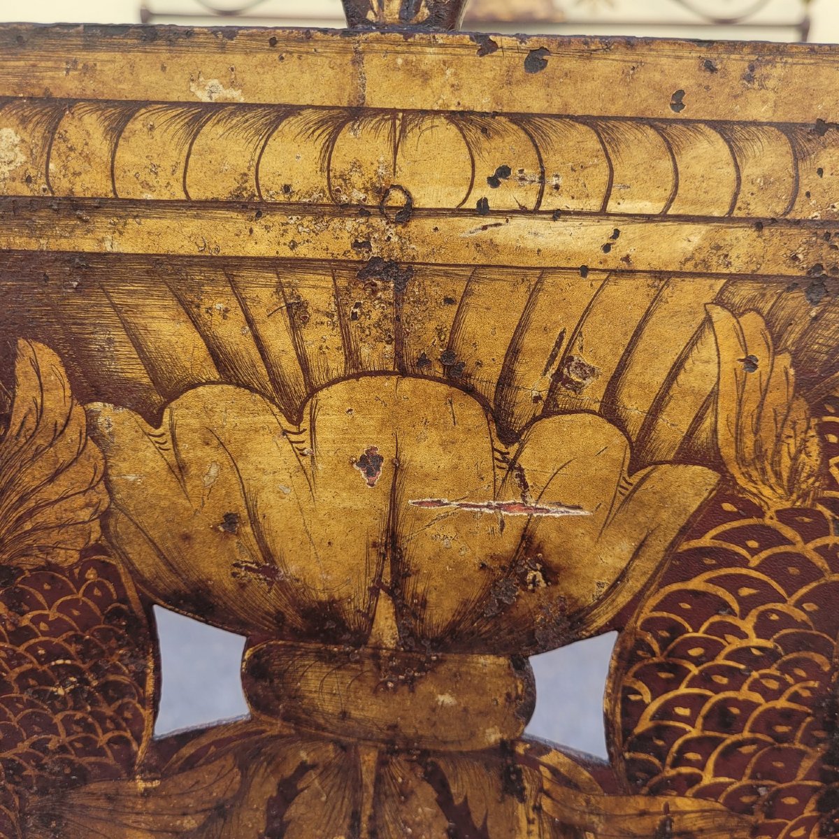 Painted Iron Genoese Bed, W150 Cm, Early 19th Century-photo-5