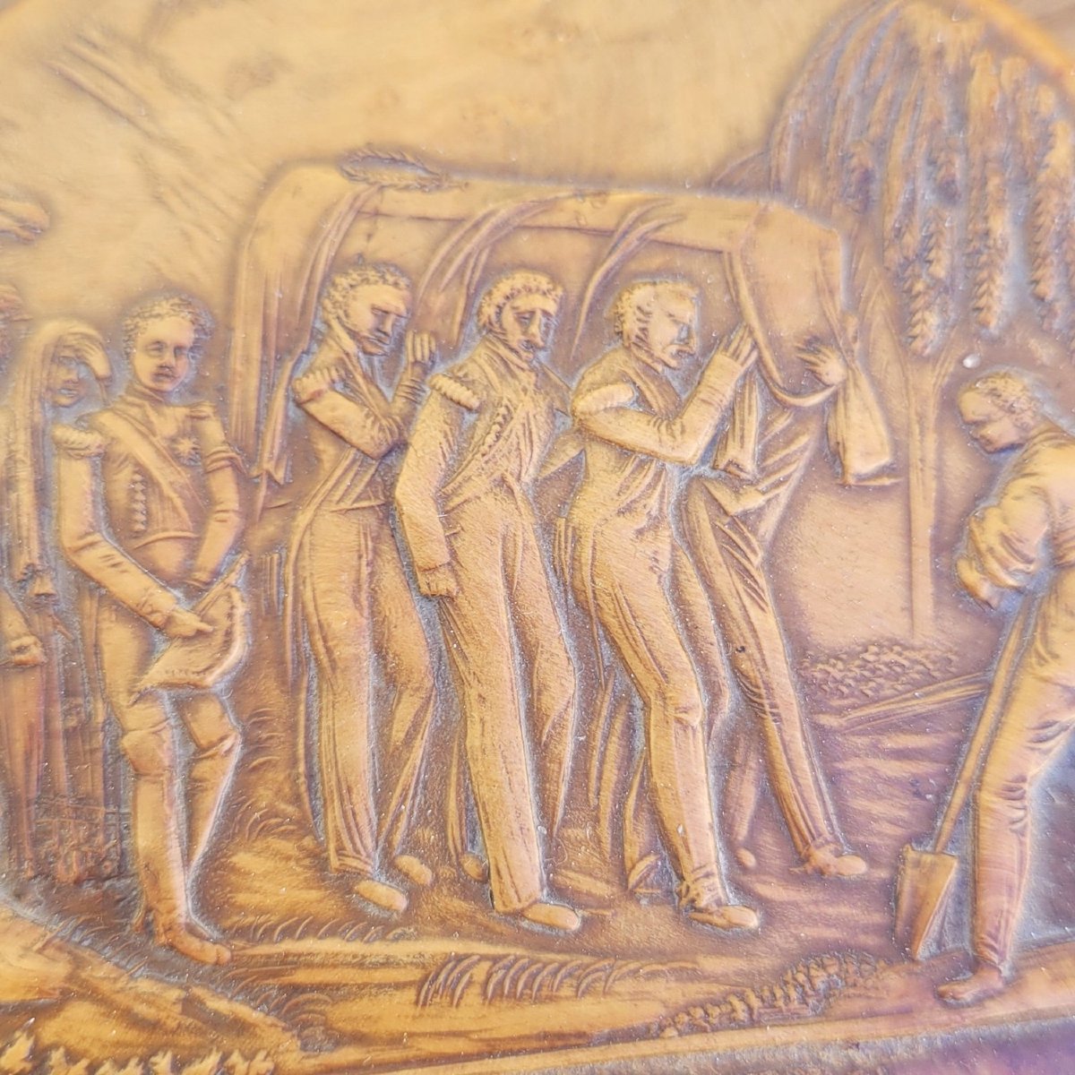 Rare Seditious Box Inscribed "he Will Live Forever"—napoleon I, 19th Century-photo-2
