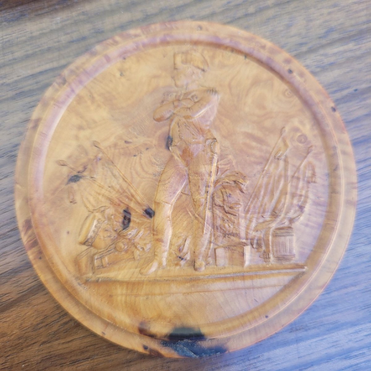 Rare Seditious Box Inscribed "he Will Live Forever"—napoleon I, 19th Century-photo-1