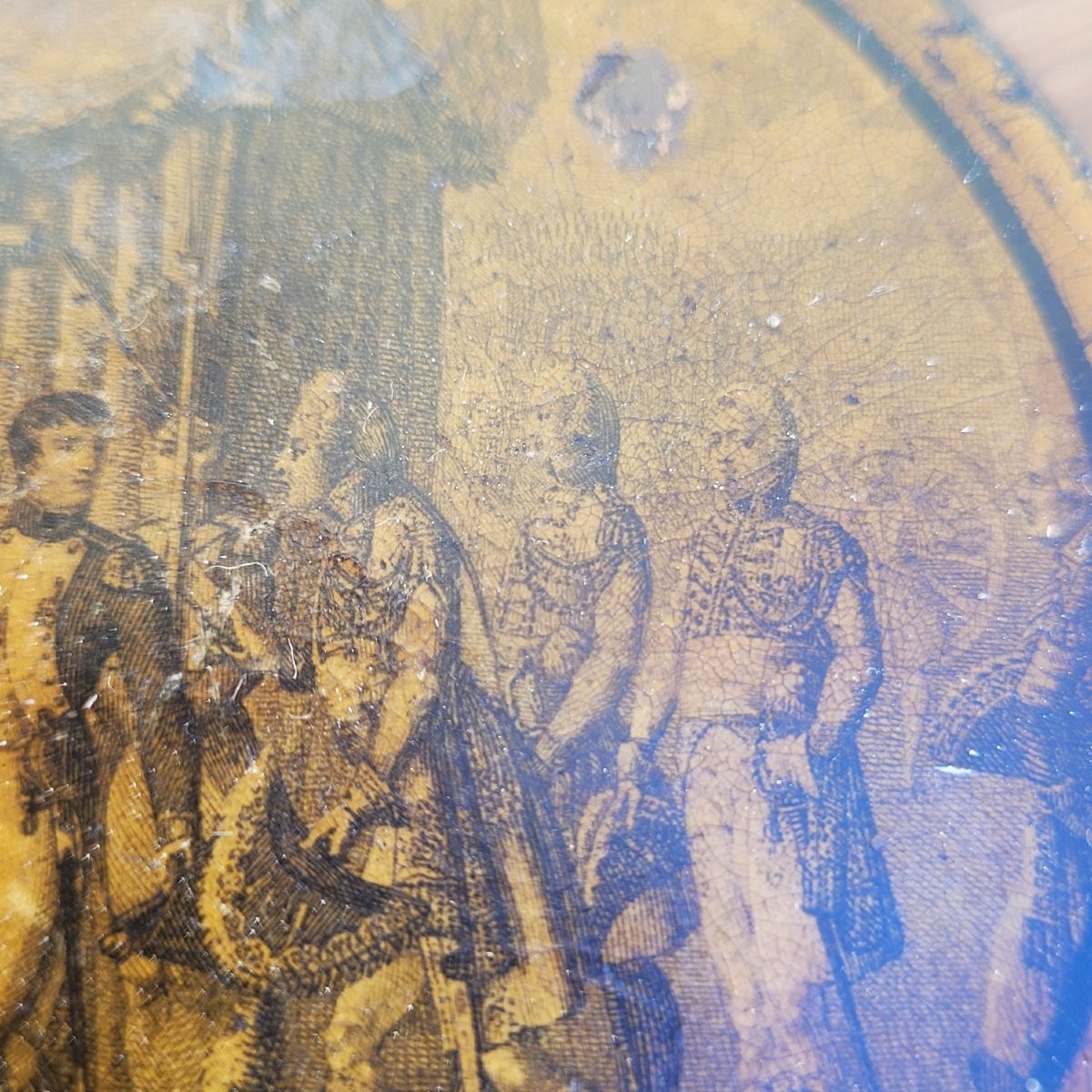 Boite en papier mâché, Napoléon 1er au camp militaire, XIXème siècle-photo-3