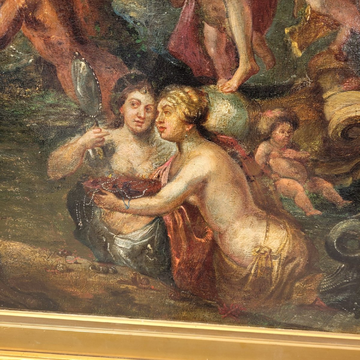 Mythological Scene, 135 X 107 Cm, Framed, Late 18th–early 19th Century-photo-2