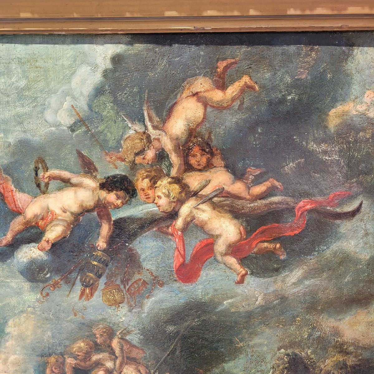 Mythological Scene, 135 X 107 Cm, Framed, Late 18th–early 19th Century-photo-5