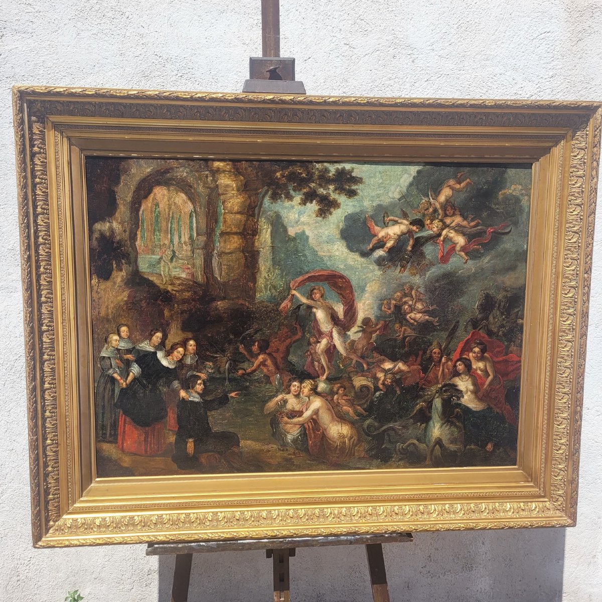 Mythological Scene, 135 X 107 Cm, Framed, Late 18th–early 19th Century
