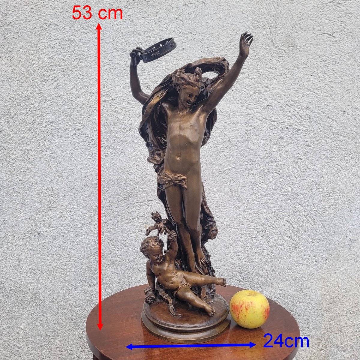 Jb Carpeaux, *the Spirit Of Dance*, H53 Cm, Bronze, 19th Century-photo-2