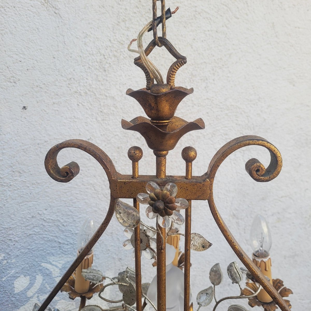Maison Banci, Lustre aux "chinois", Italie XXème siècle-photo-3