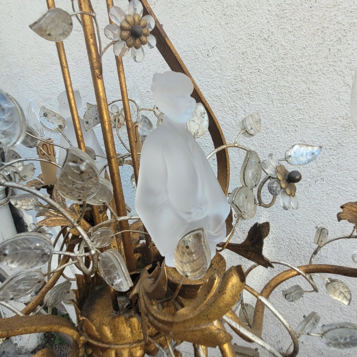 Maison Banci, Lustre aux "chinois", Italie XXème siècle-photo-4