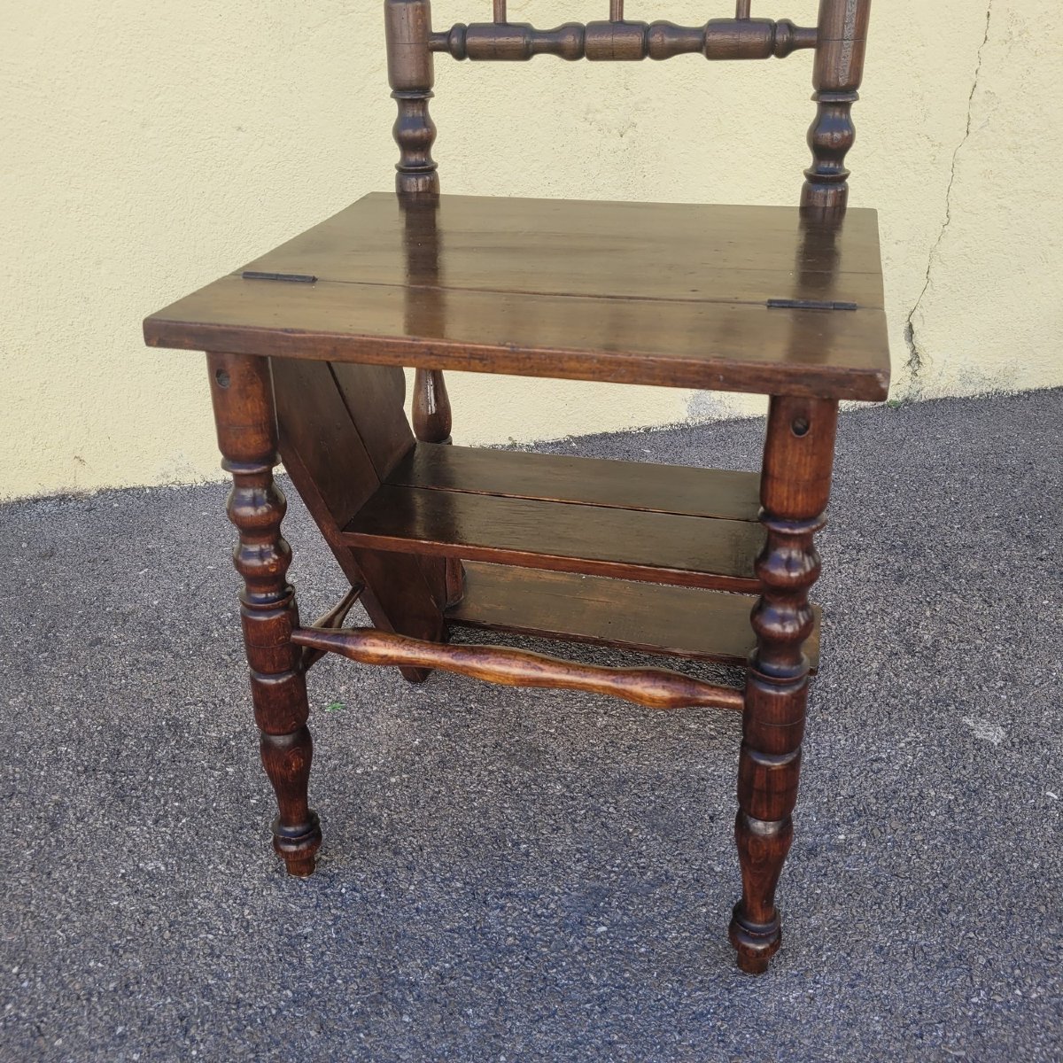Convertible Library Step Stool, 19th Century-photo-4