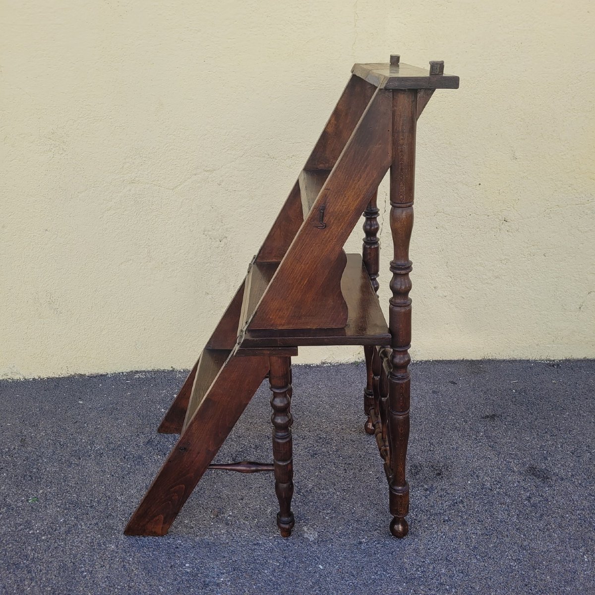 Convertible Library Step Stool, 19th Century-photo-5