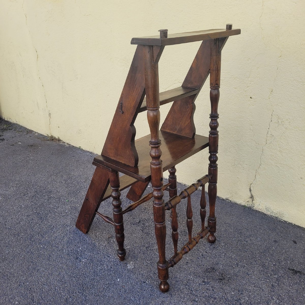Convertible Library Step Stool, 19th Century-photo-6