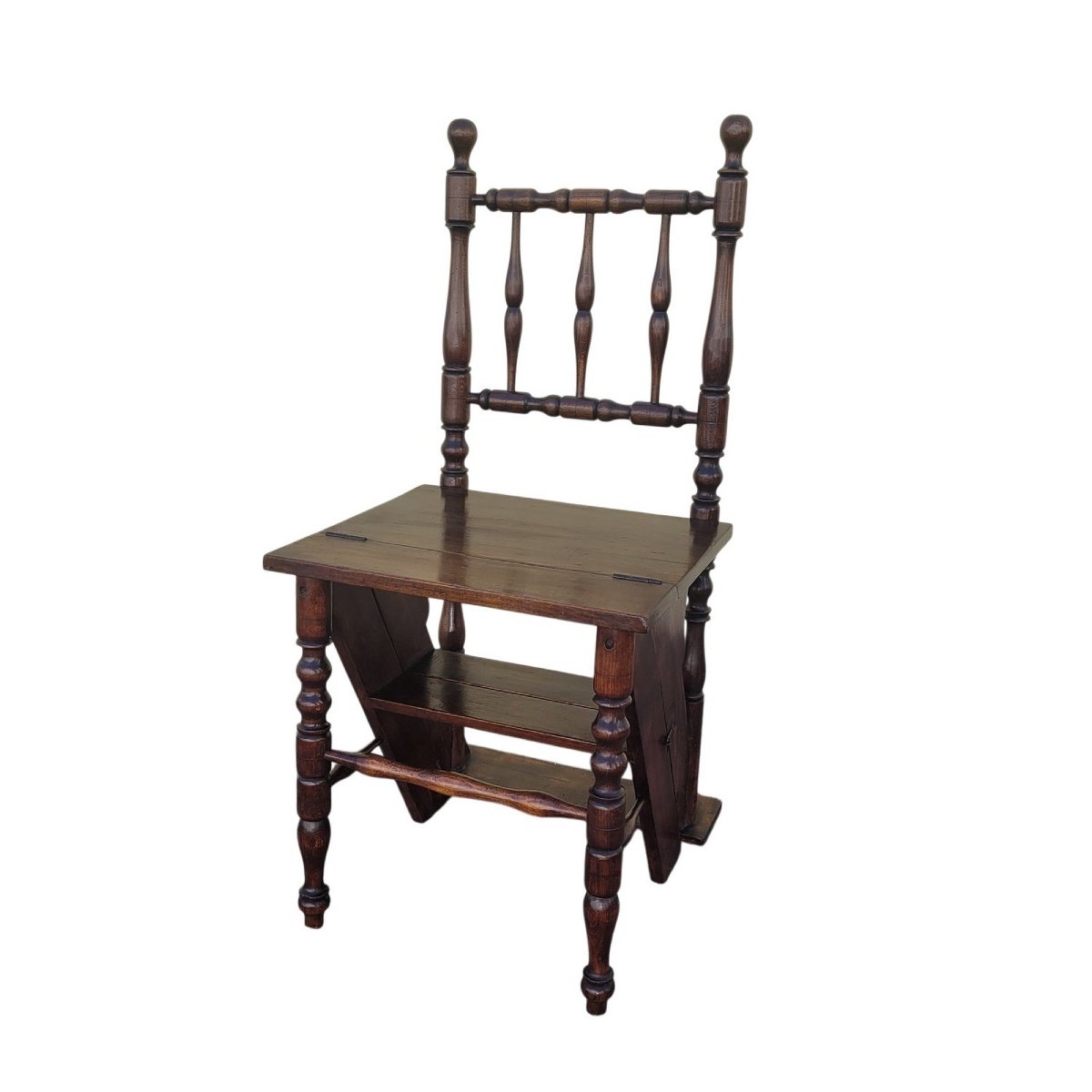 Convertible Library Step Stool, 19th Century