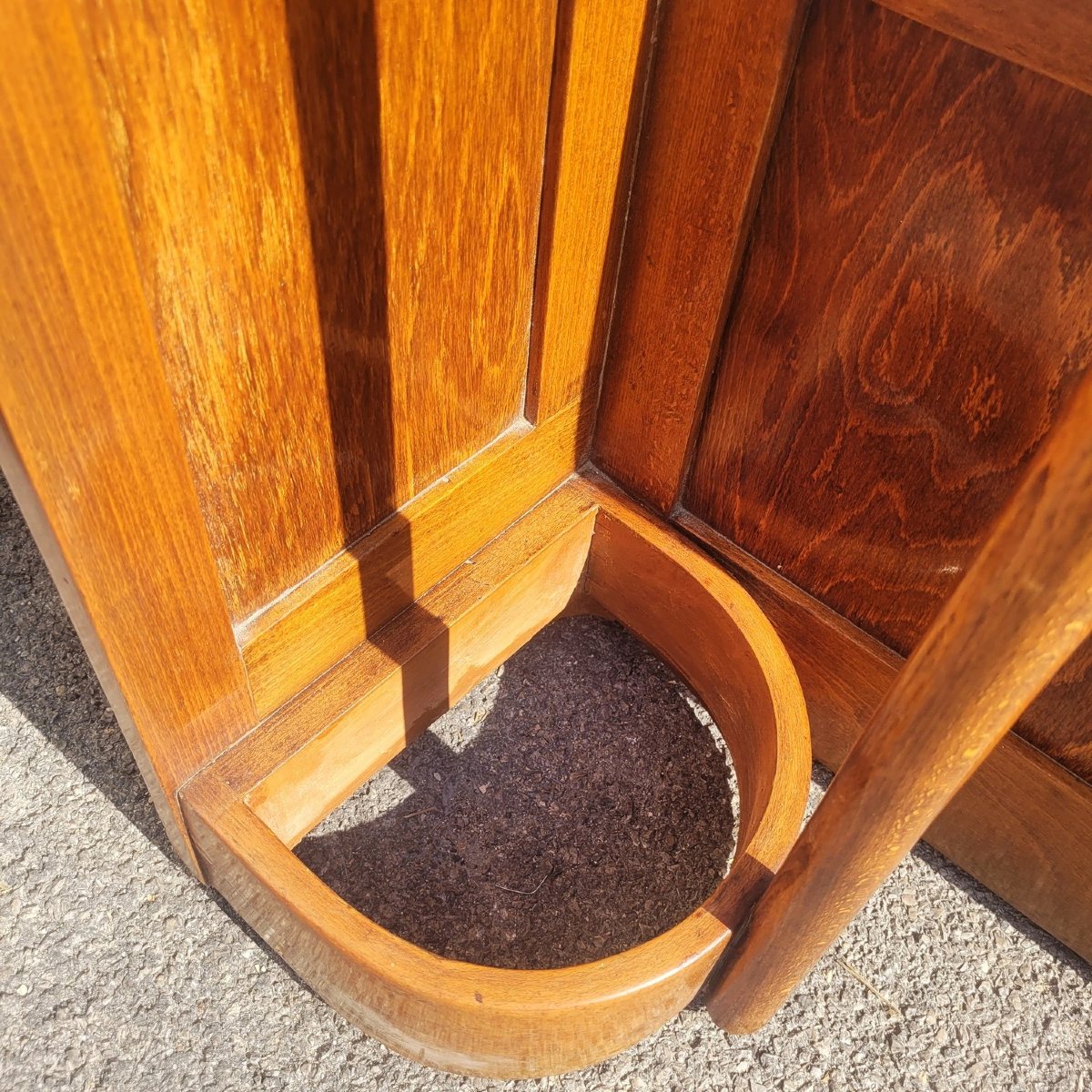 Meuble Vestiaire d'entrée en bois, art nouveau, début XXème siècle-photo-6